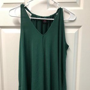 First Love Green Sleeveless Knit Shirt